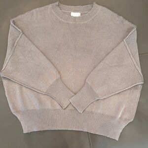 Altar'd State Women's Gray Crew Neck Sweater